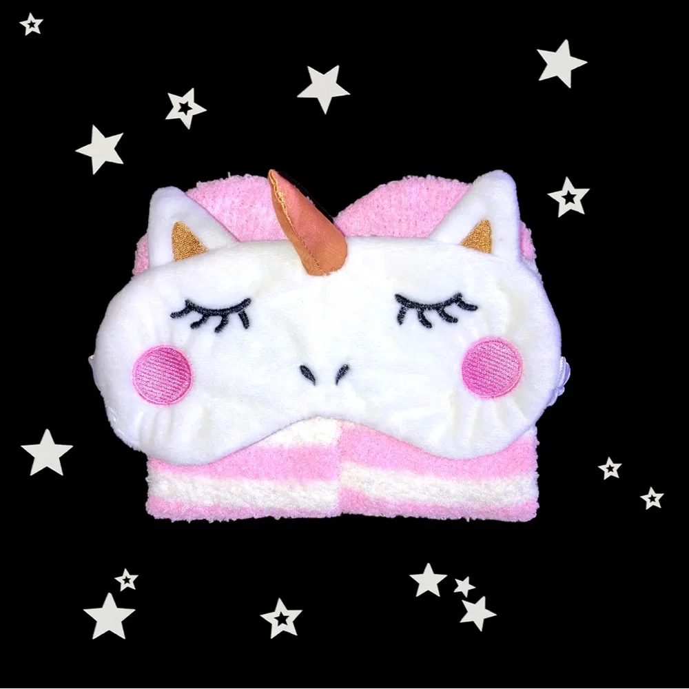 🆕NWT•3D Unicorn Eye Mask & Fuzzy Sock Set - Picture 10 of 14